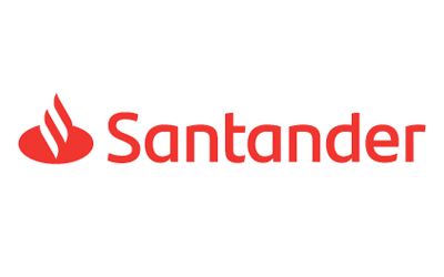 Das Logo der Santander Bank
