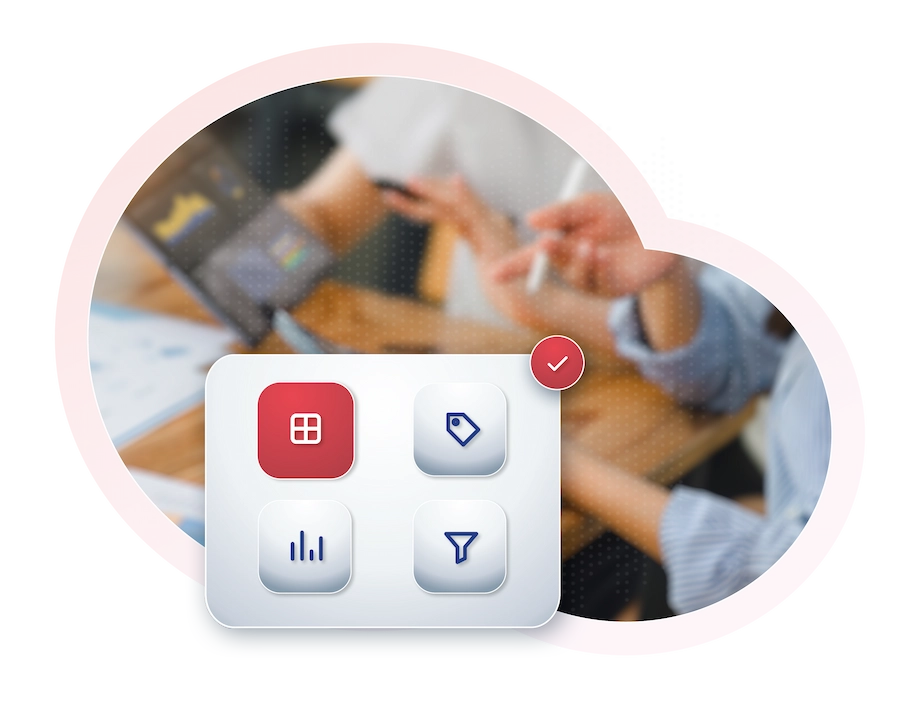 Data Design: Datenmodell aus Fakten, Attributen, Metriken und Filtern, sauber angeordnet und geprüft